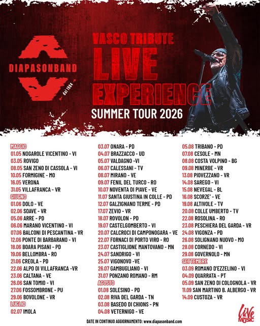 Diapason band tour 2026