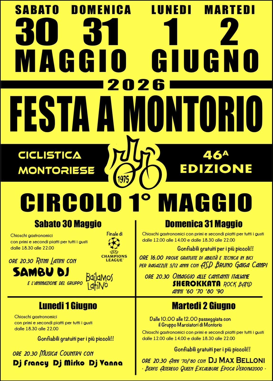 Festa a Montorio Ciclistica Montoriese