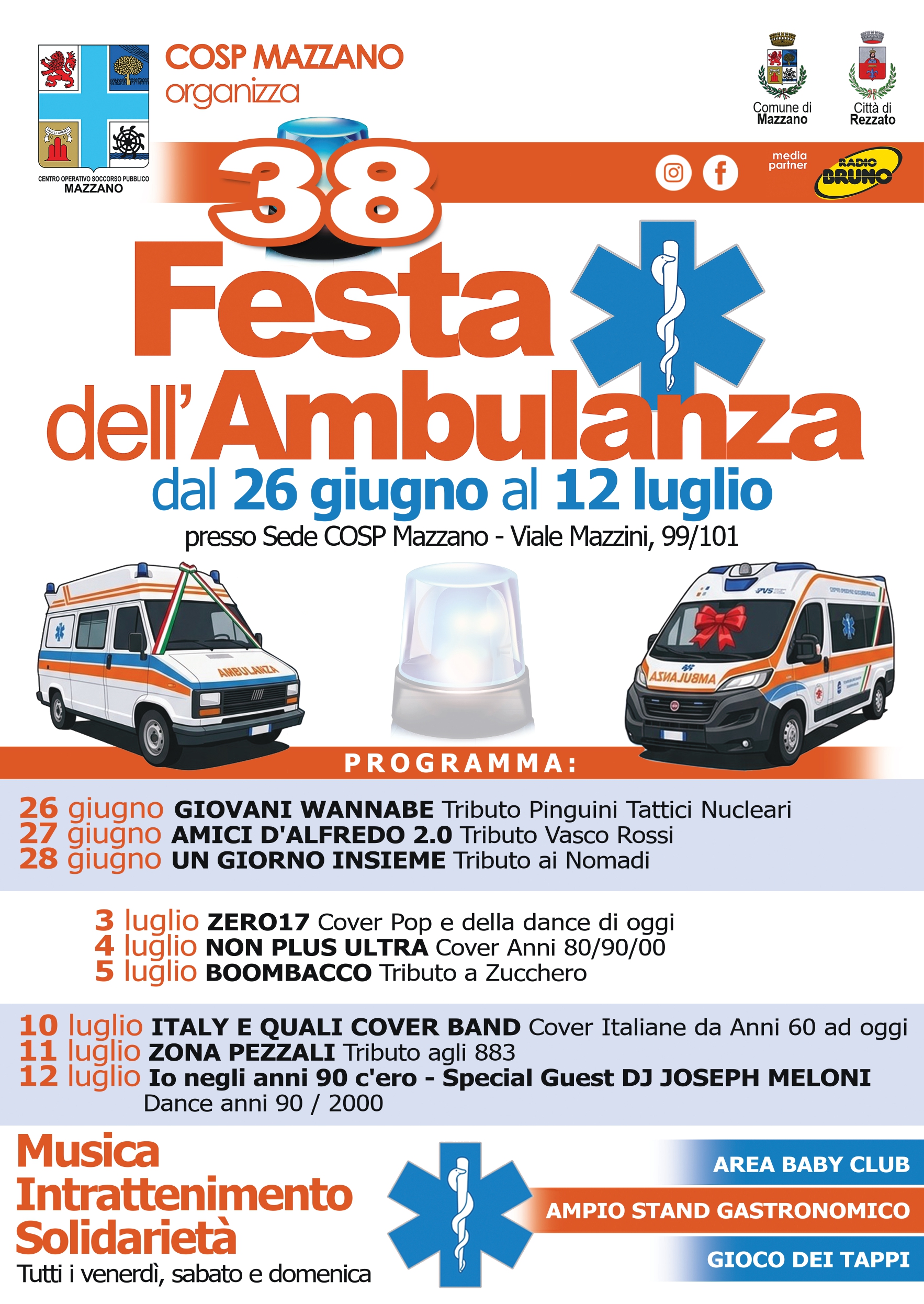 Festa ambulanza COSP Mazzano