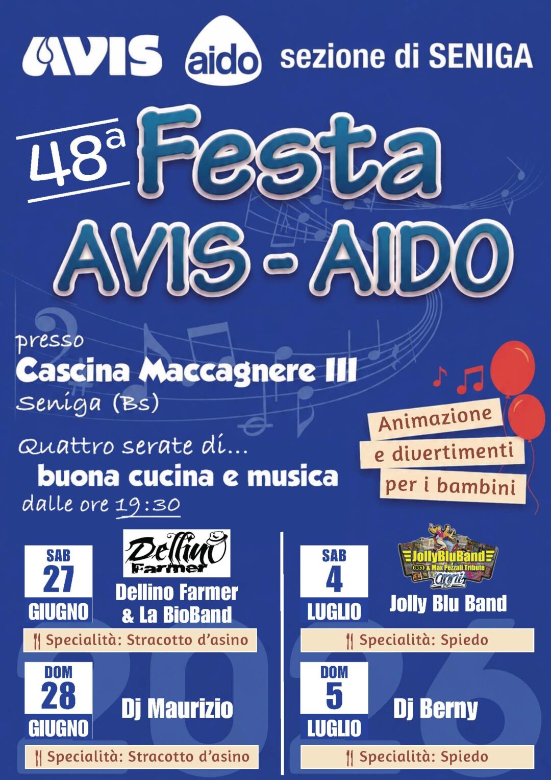 Festa dell'AVIS e AIDO di Seniga