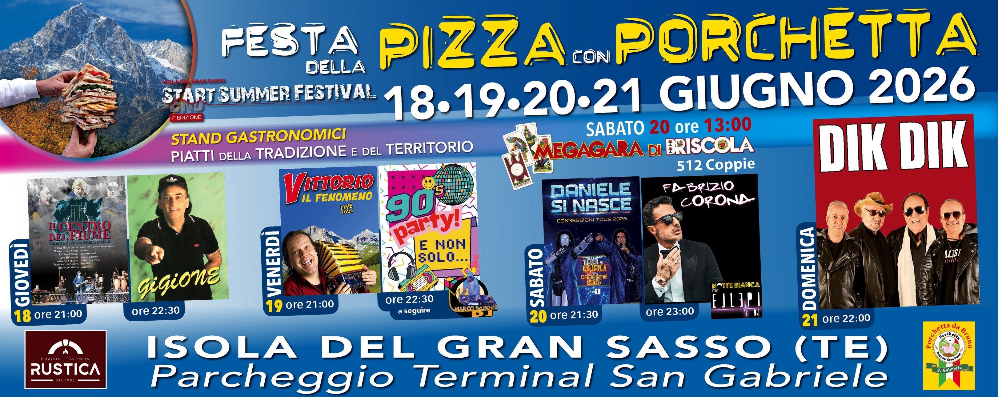 Festa della pizza con porchetta