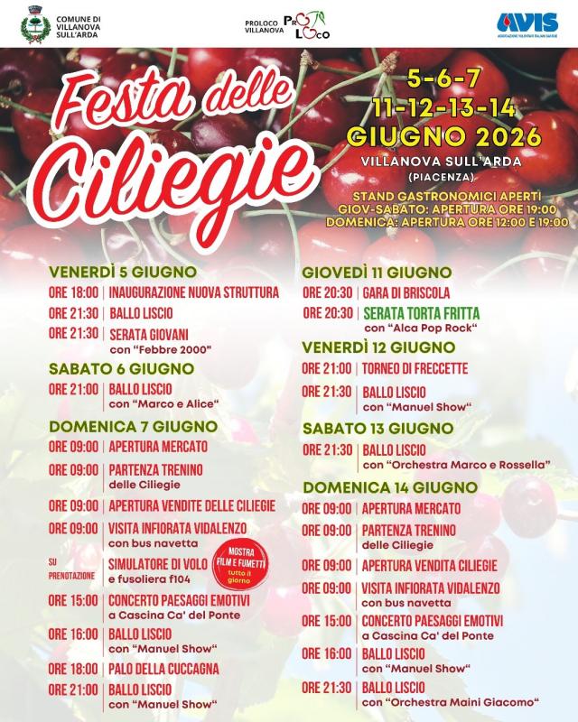 Festa Delle Ciliegie a Villanova Sull'arda