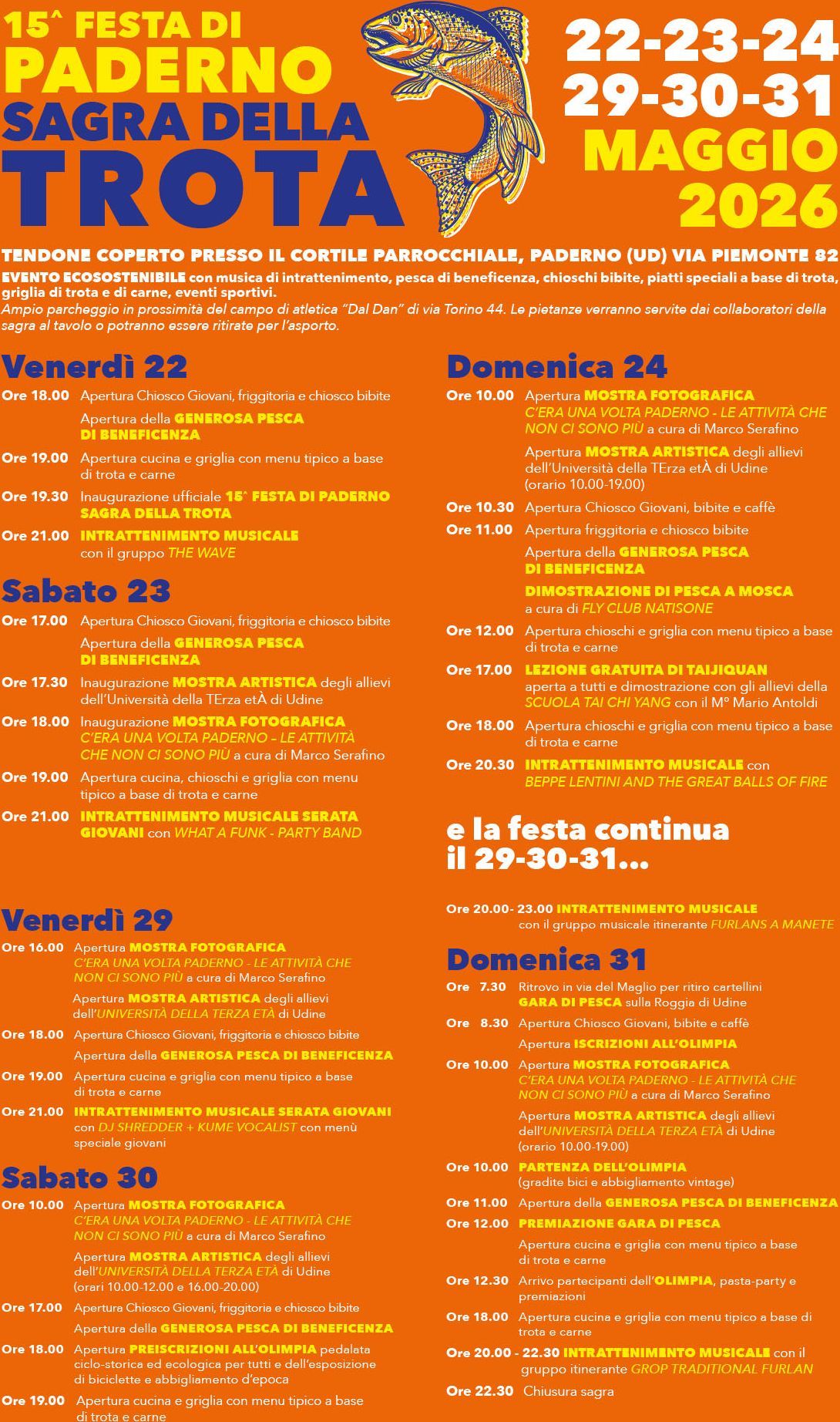 Festa di Paderno Sagra della Trota