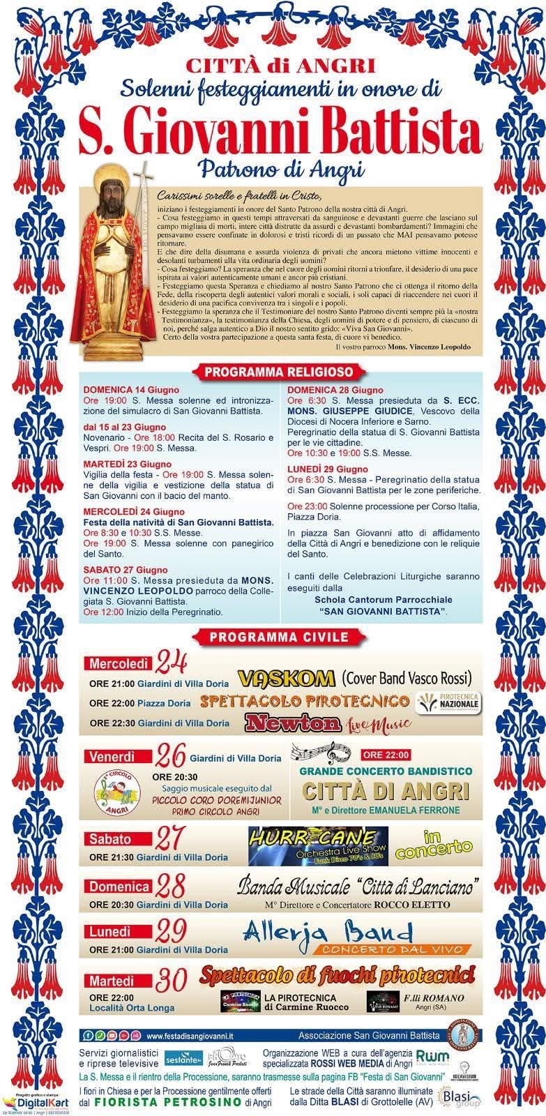 Festeggiamenti in onore di S. Giovanni Battista