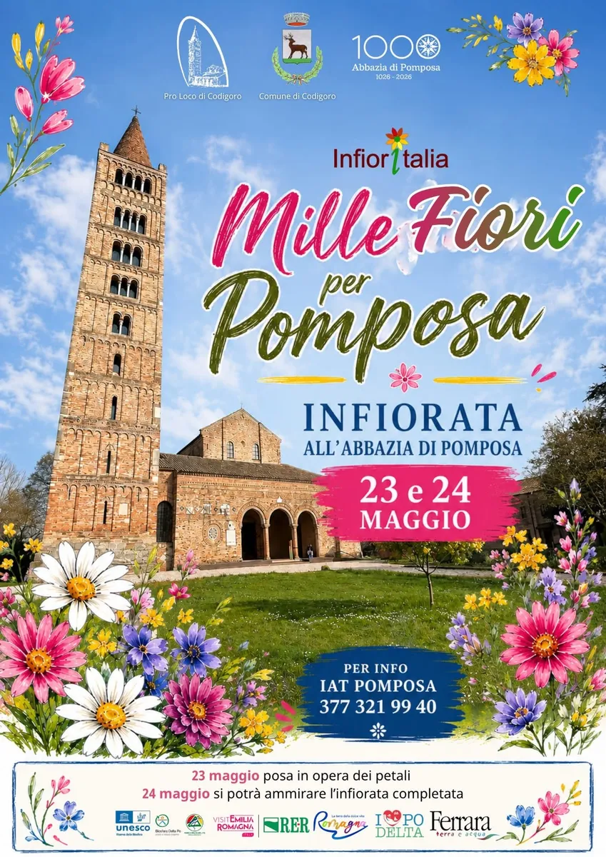 Infiorata all'Abbazia di Pomposa