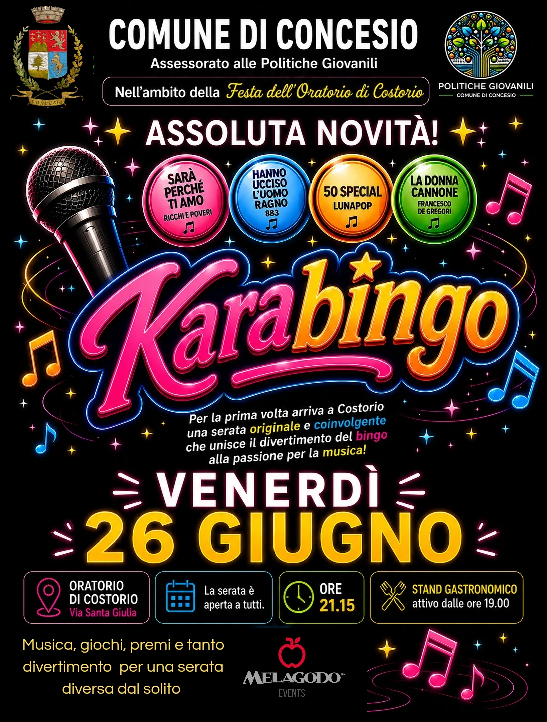 Karabingo festa oratorio costorio