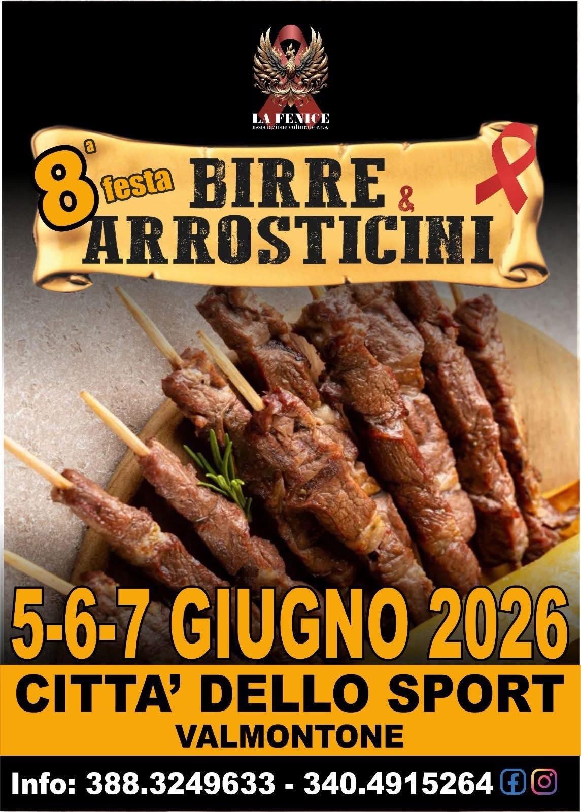 LA FENICE testa BIRRE & ARROSTICINI