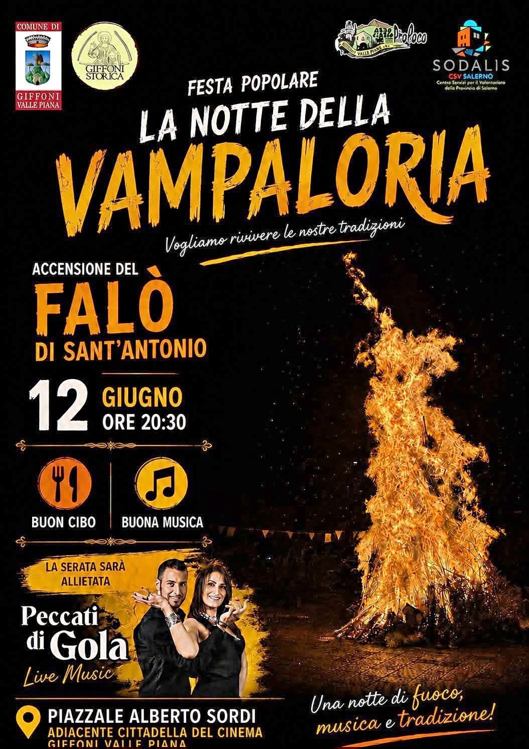La Notte della Vampaloria - Accensione del Falò di Sant'Antonio