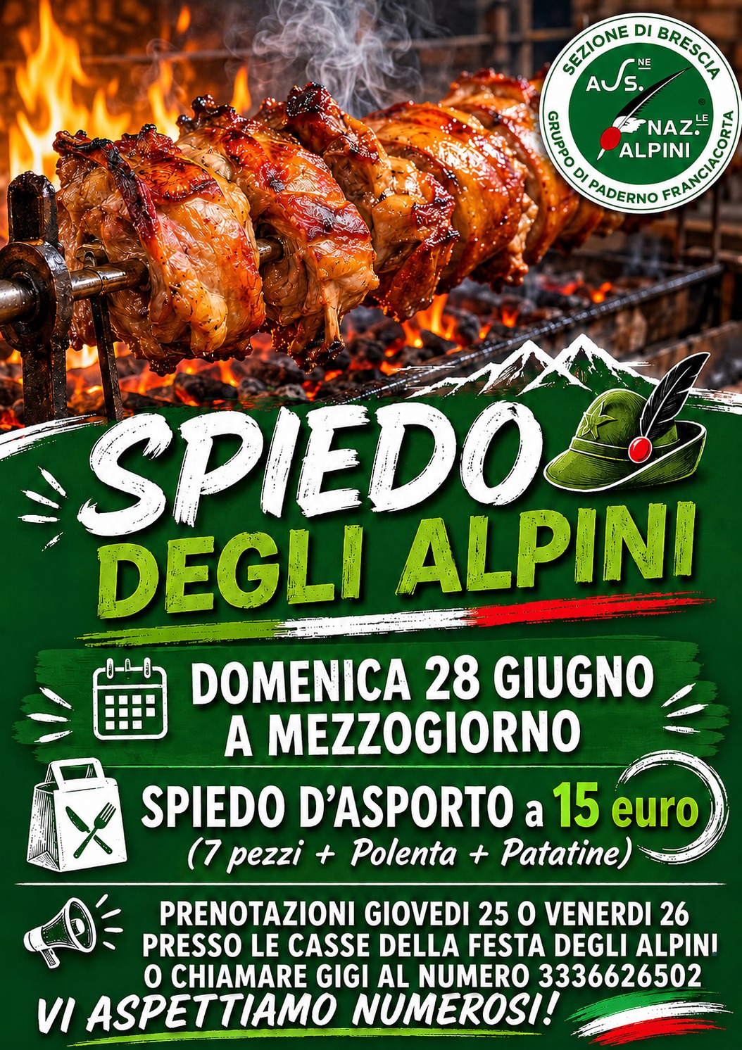Lo spiedo per gli alpini