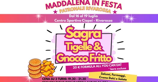 Maddalena in Festa - Patronale Rivarossa