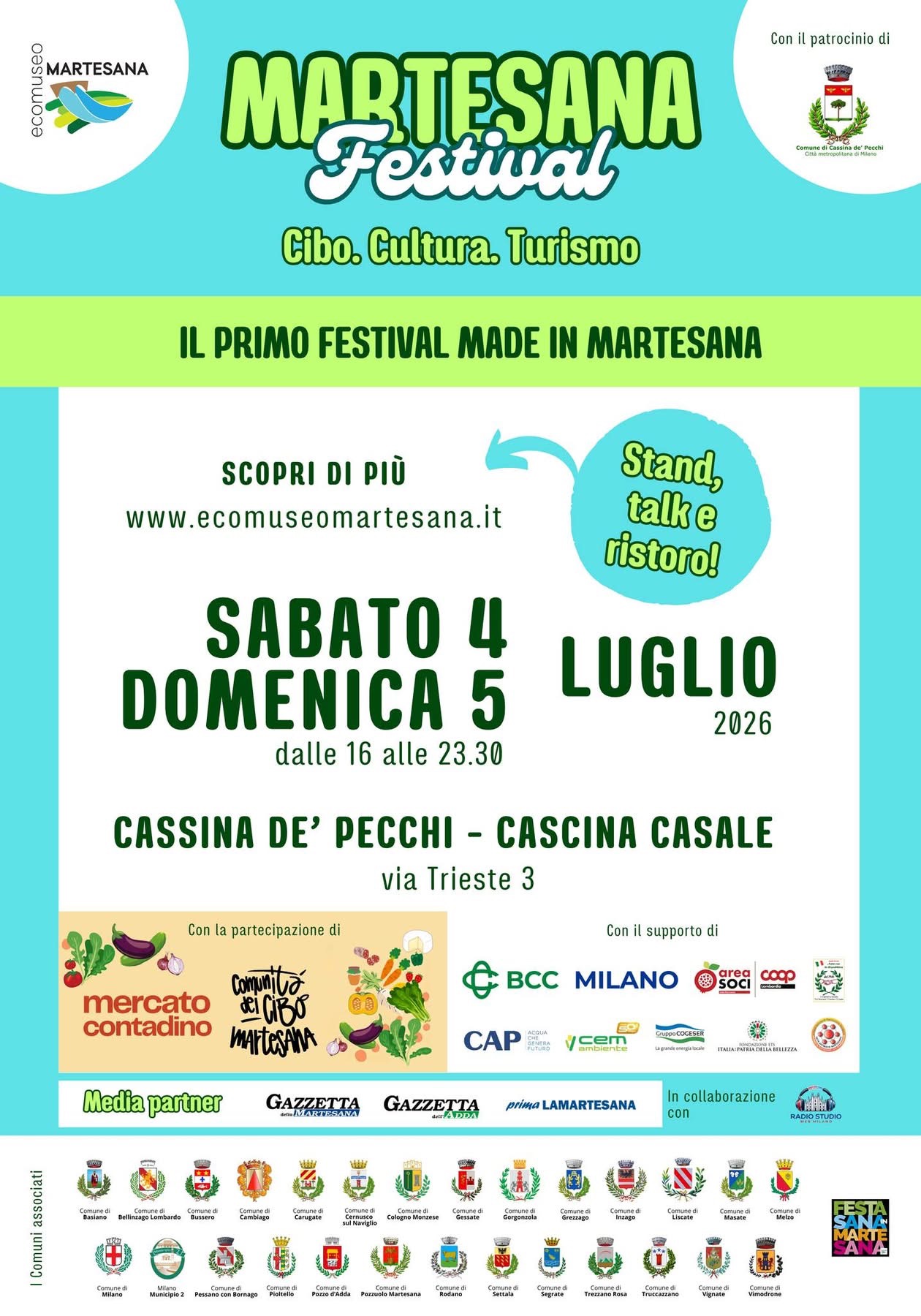 Martesana Cibo. Cultura. Turismo - Il Primo Festival Made in Martesana