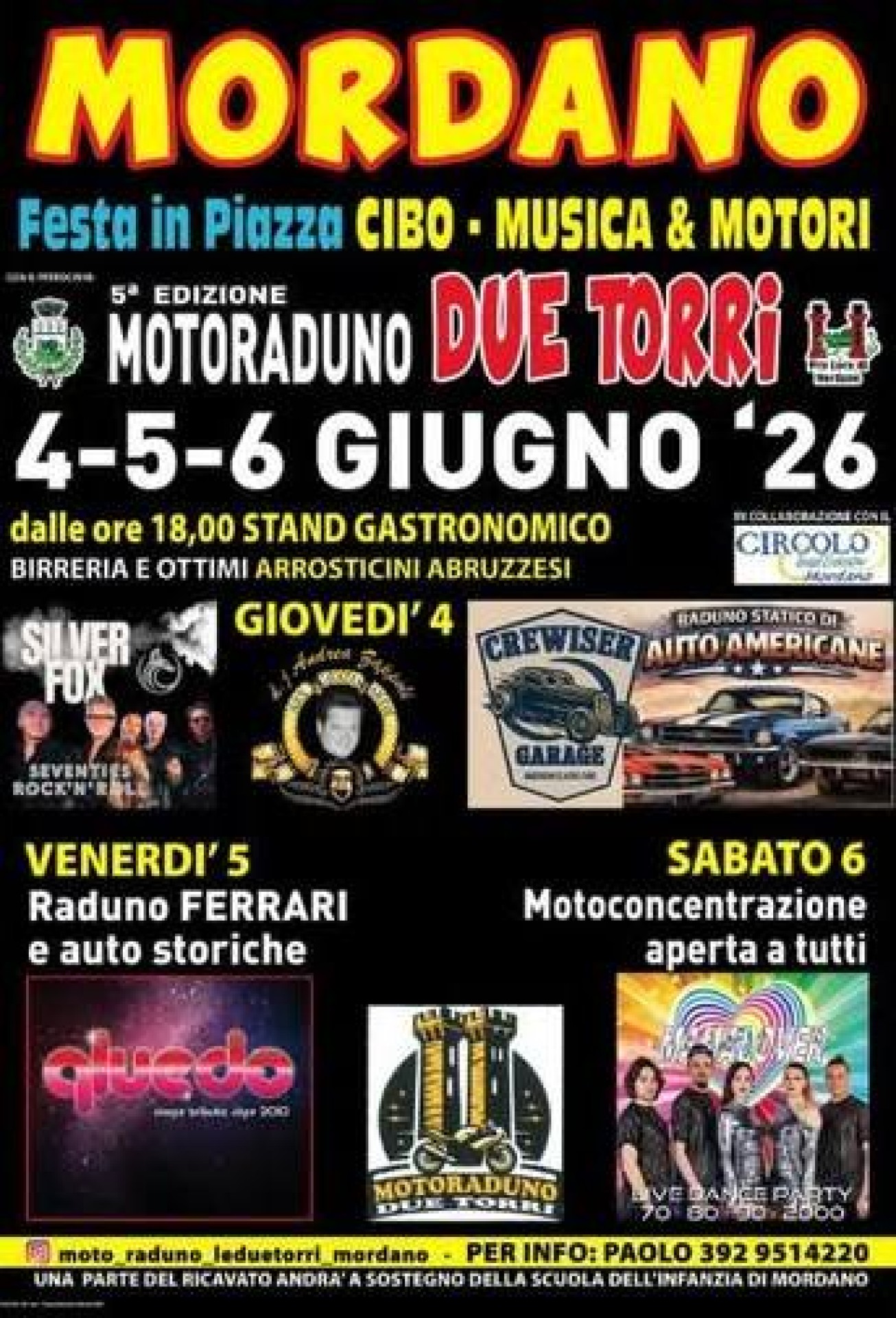 Motoraduno Due Torri - Cibo, Musica e Motori