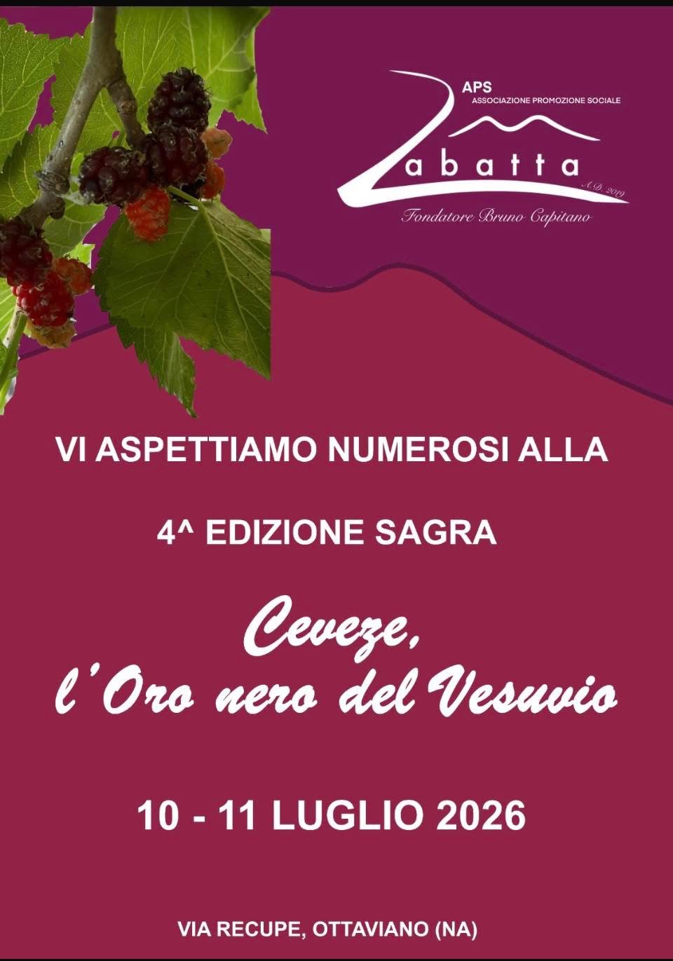 Sagra Ceveze, l'Oro nero del Vesuvio