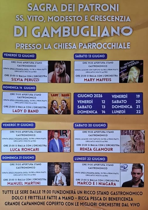 Sagra dei Patroni SS. Vito, Modesto e Crescenzia