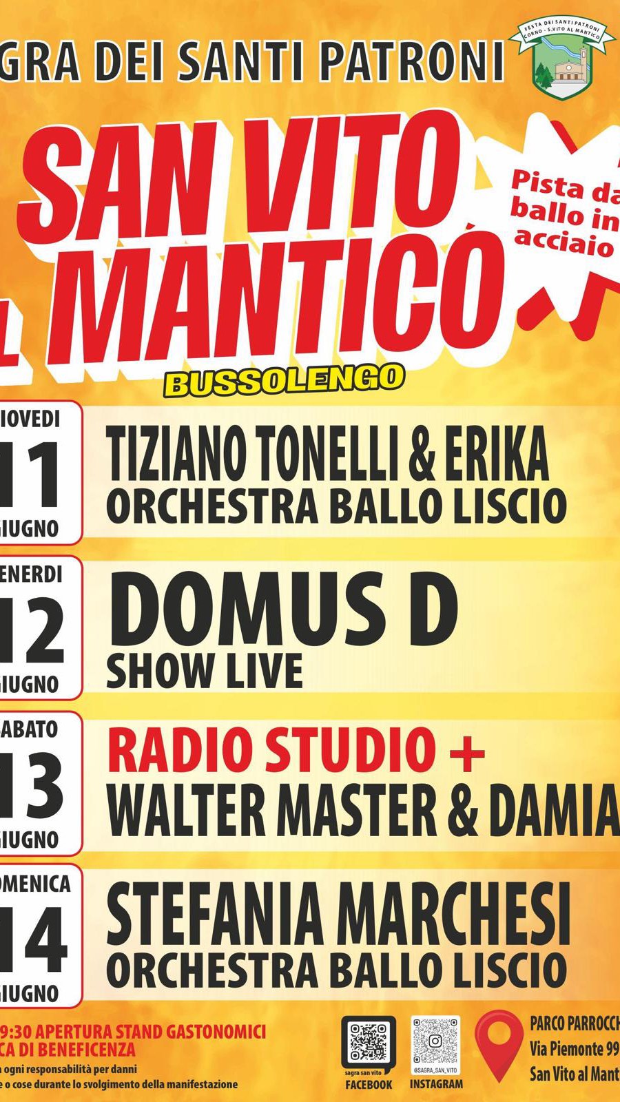 Sagra dei Santi Patroni San Vito al Mantico