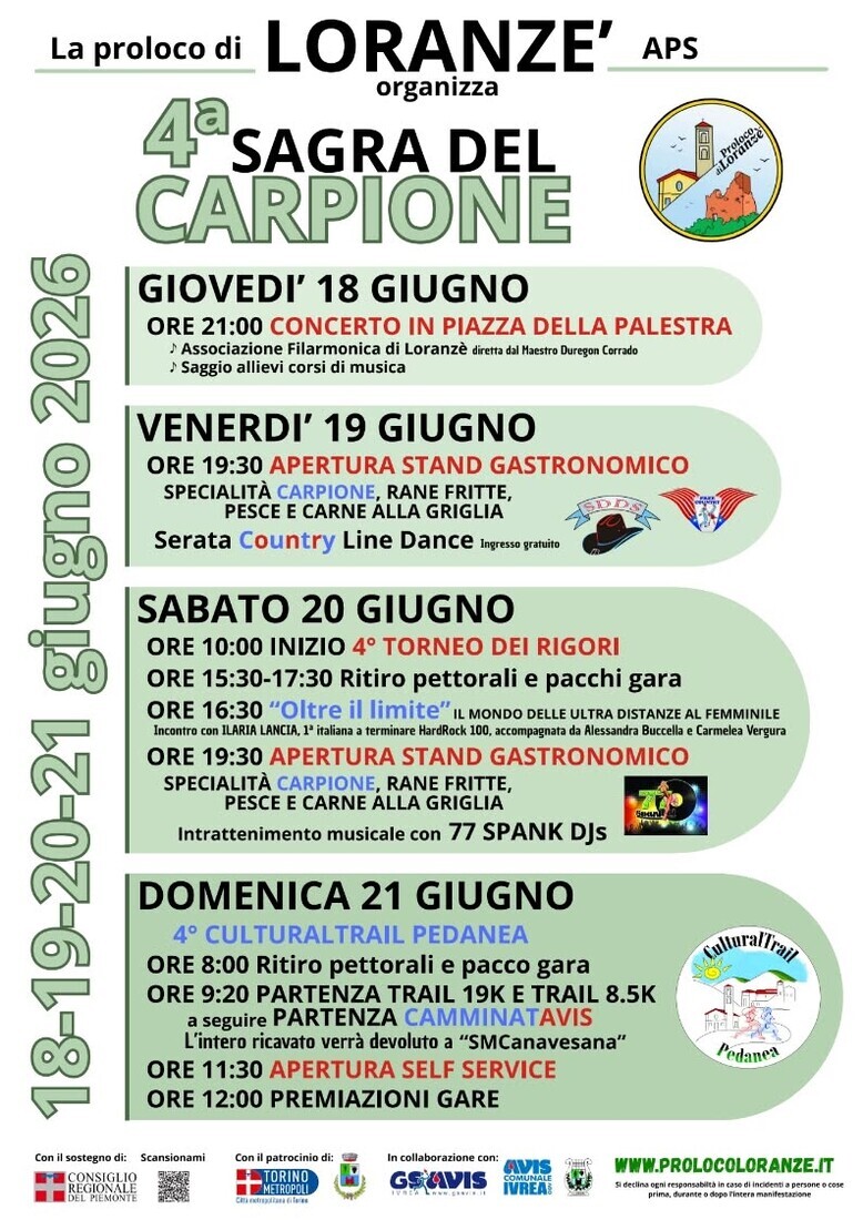Sagra del Carpione a Loranzè