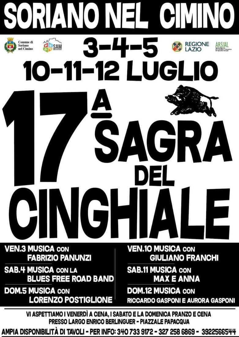 Sagra del Cinghiale a Soriano nel Cimino