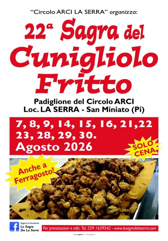 Sagra Del Cunigliolo Fritto A La Serra Di San Miniato