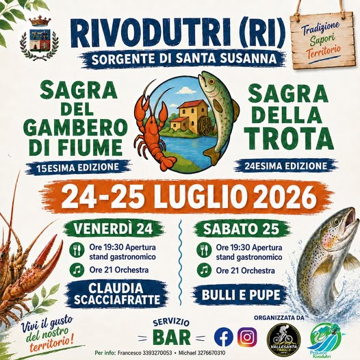Sagra del Gambero di Fiume e della Trota