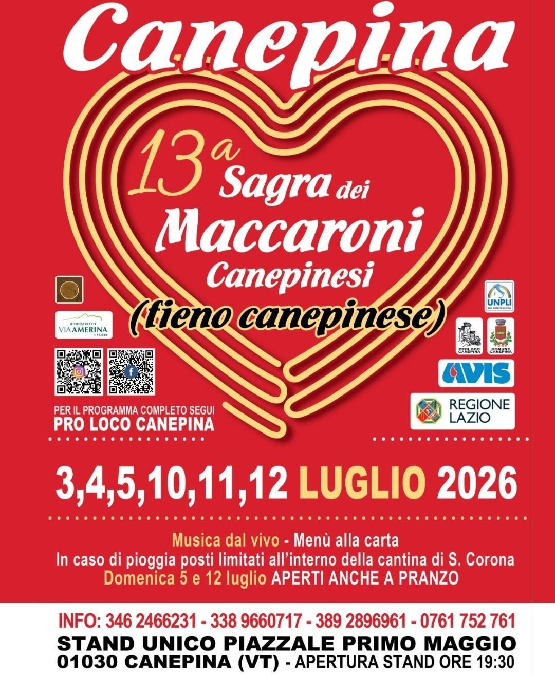 Sagra del Maccaroni Canepinesi