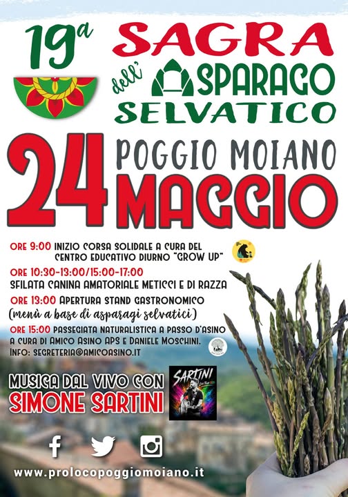 Sagra Dell'asparago Selvatico a Poggio Moiano