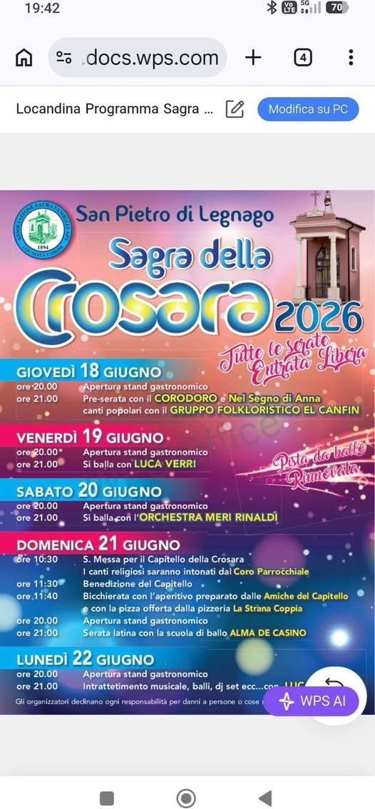 Sagra della Crosara