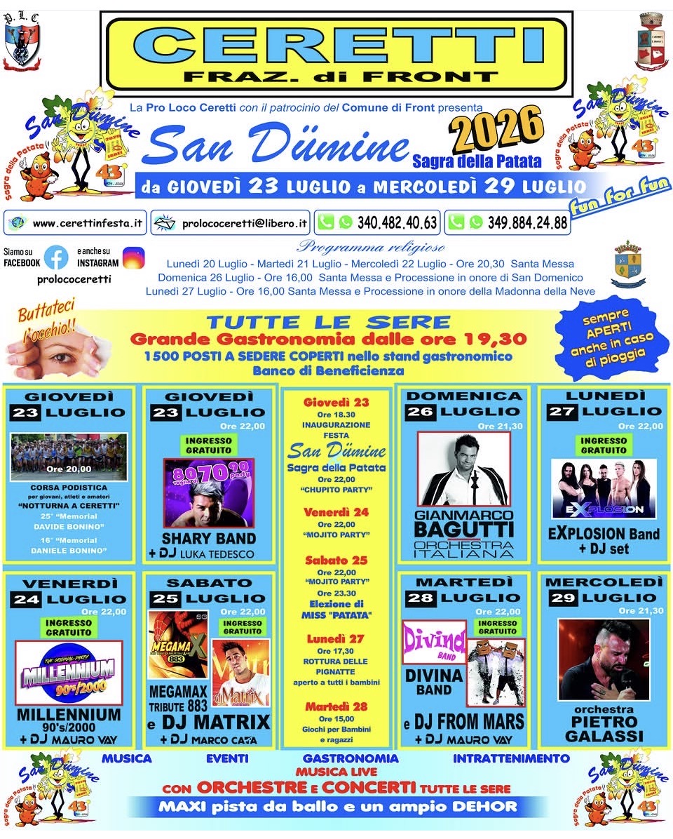 Sagra della Patata San Dümine