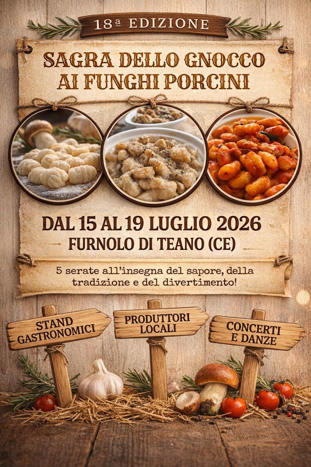 Sagra dello Gnocco ai Funghi Porcini