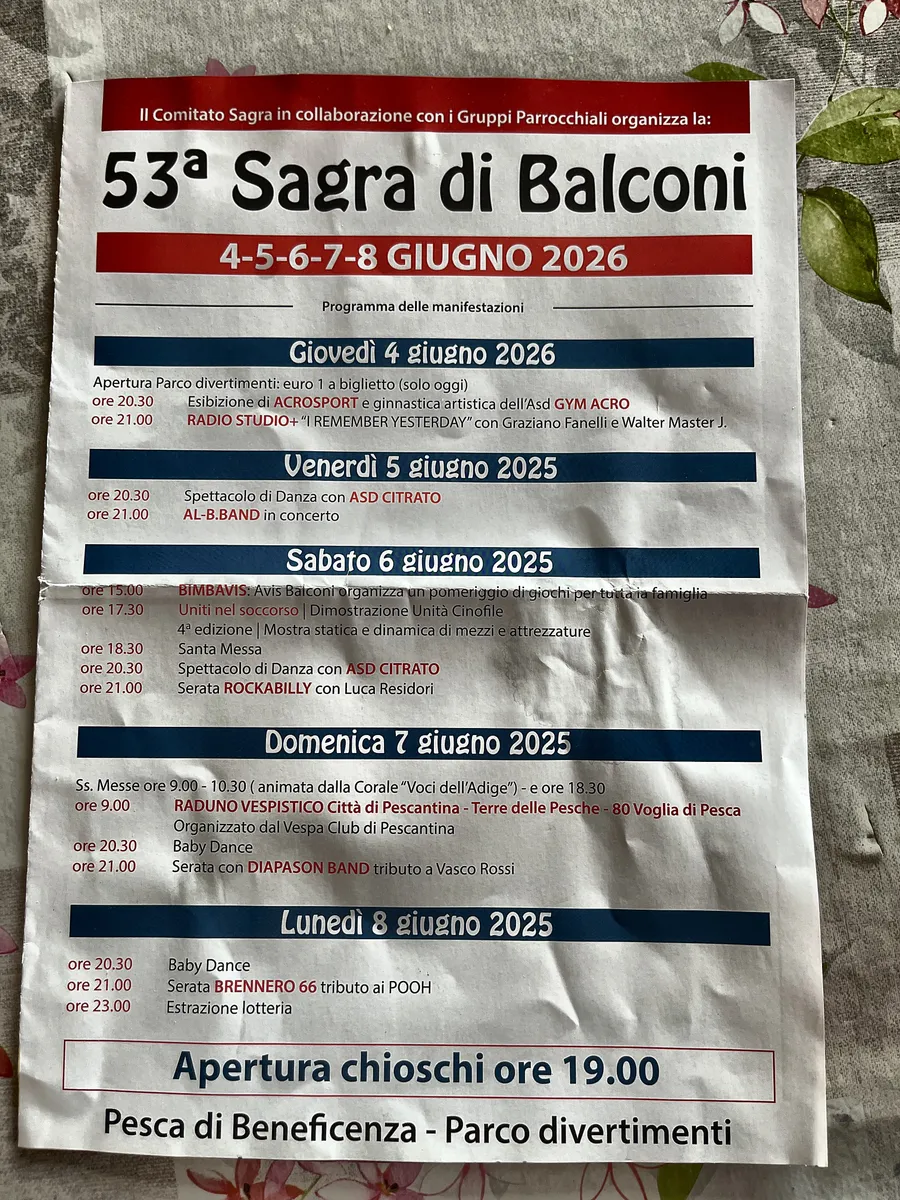 Sagra di Balconi