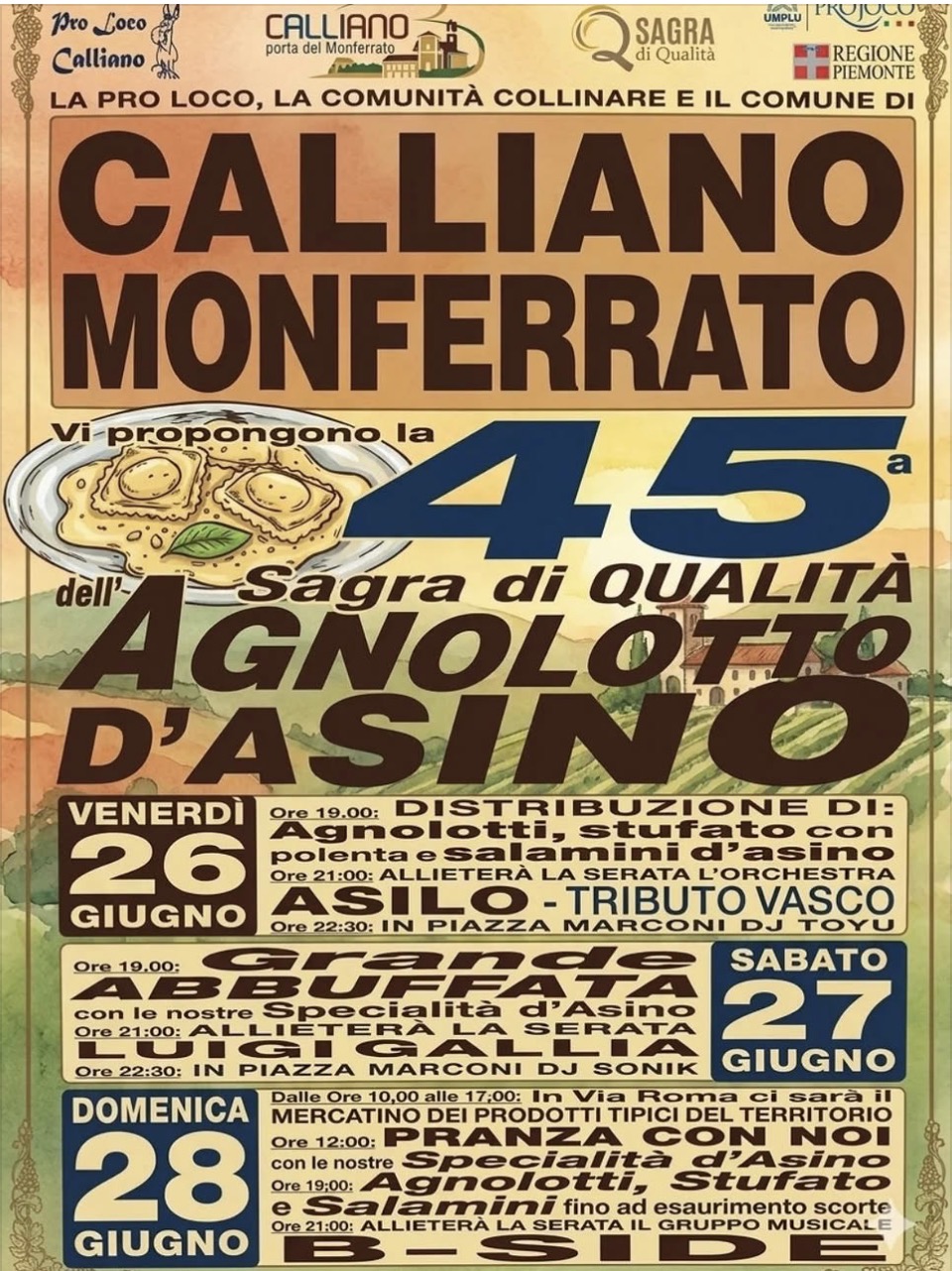 Sagra di Qualità Agnollotto d'Asino