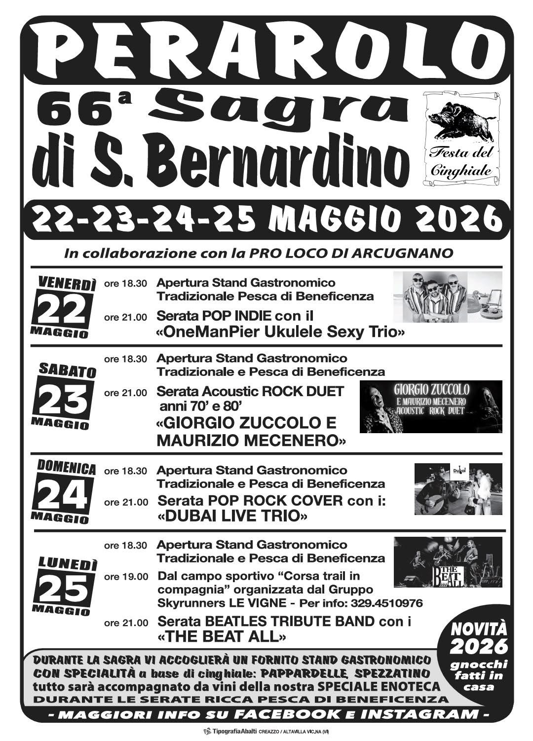 Sagra di S. Bernardino - Festa del Cinghiale