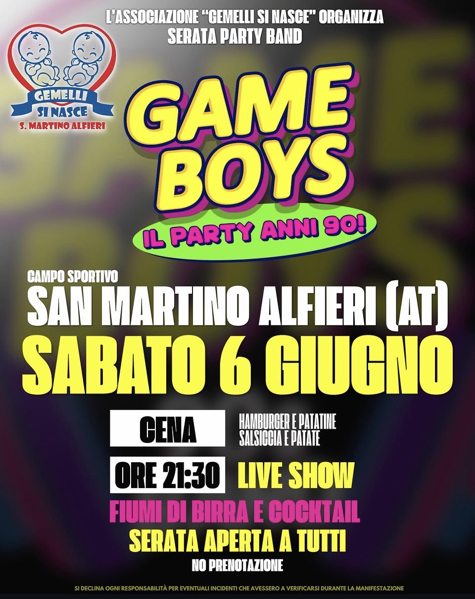 Serata Party Band Game Boys