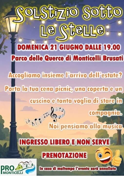 Solstizio sotto le stelle