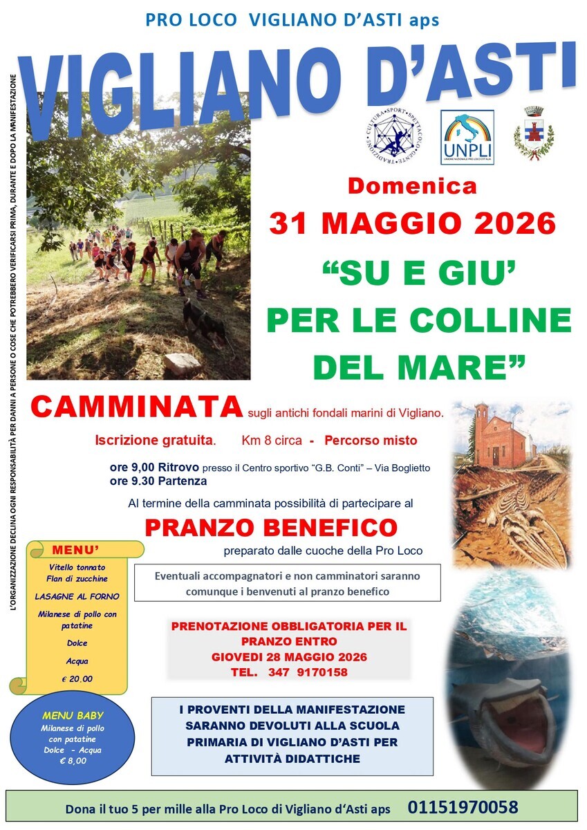 Su e giu per le colline del mare a Vigliano d Asti