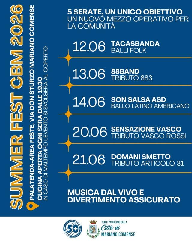 Summer Fest a Mariano Comense