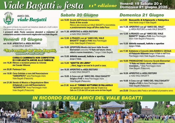 Viale Bagatti in festa